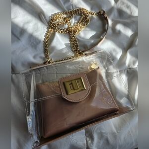 Steve Madden Clear Scarlet Crossbody Bag